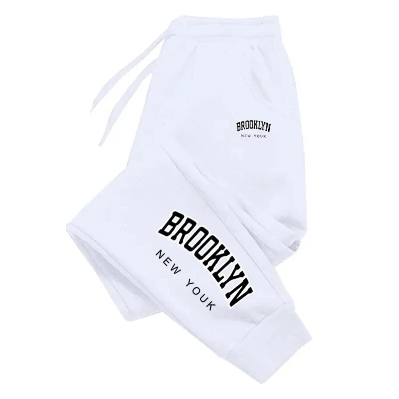 Brooklyn Printed Jogging Pants Sports Pants Fitness Running Trousers Sports Style  Sweatpants Pants Men Tracksuit Pants 2024