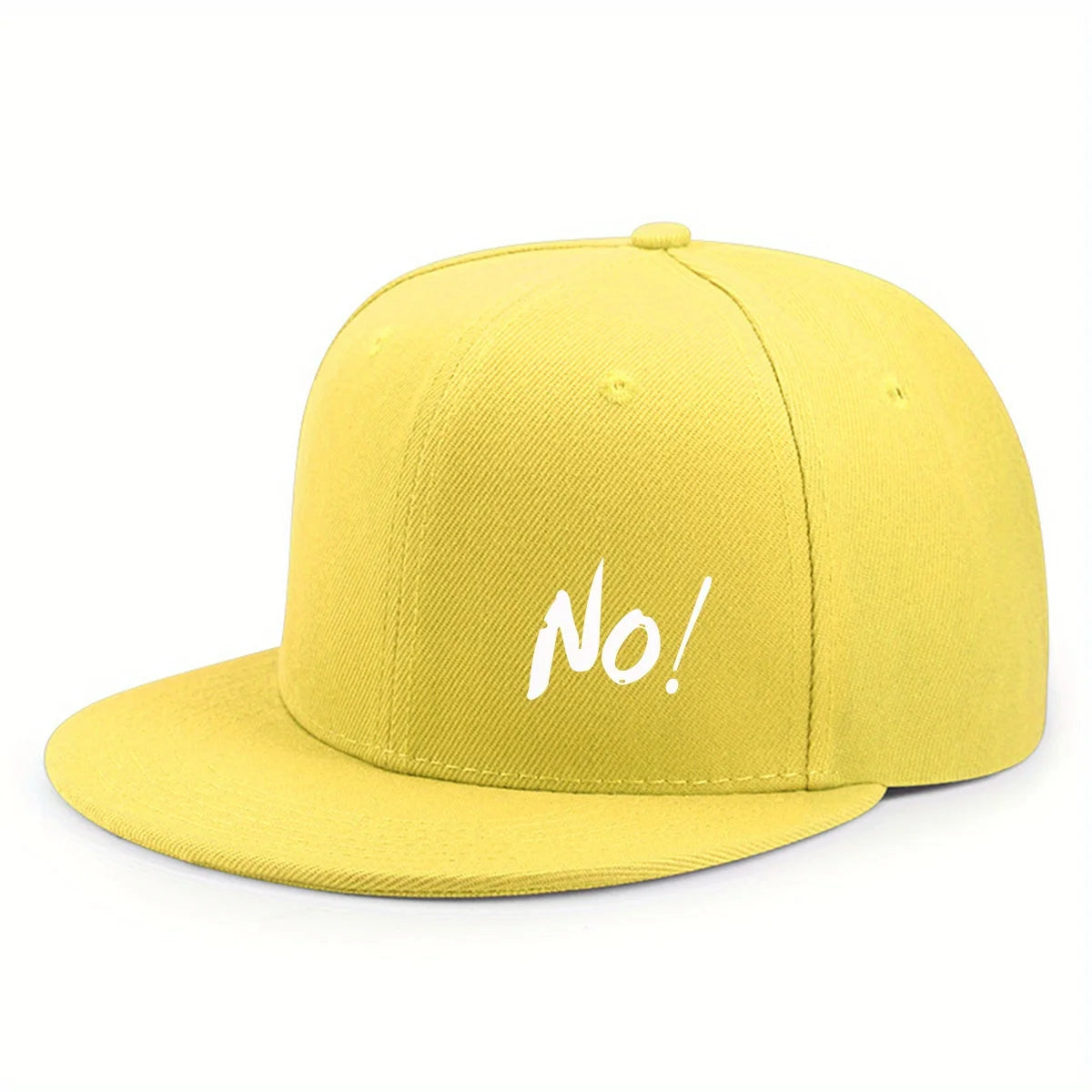 Printing Logo NO! Outdoor Fun Ctional Casual Flat Brimmed Baseball Hat Out Of The Street Trendy Urban Style Men's And Women Cap