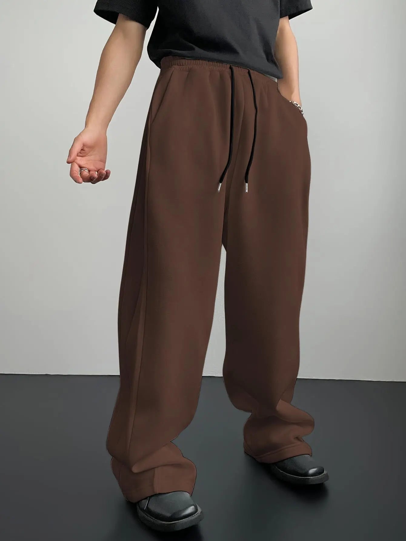 New Y2K Style Baggy Joggers for Men Hip Hop Cargo Pants Oversized Street Fashion Trousers Casual Loose Fit Pants