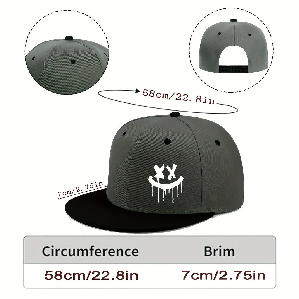 Halloween Themed Outdoor Event Truck Driver Hat Flat Adjustable Brimmed Baseball Caps Unisex Hip-Hop Hats Fashionable Headwear