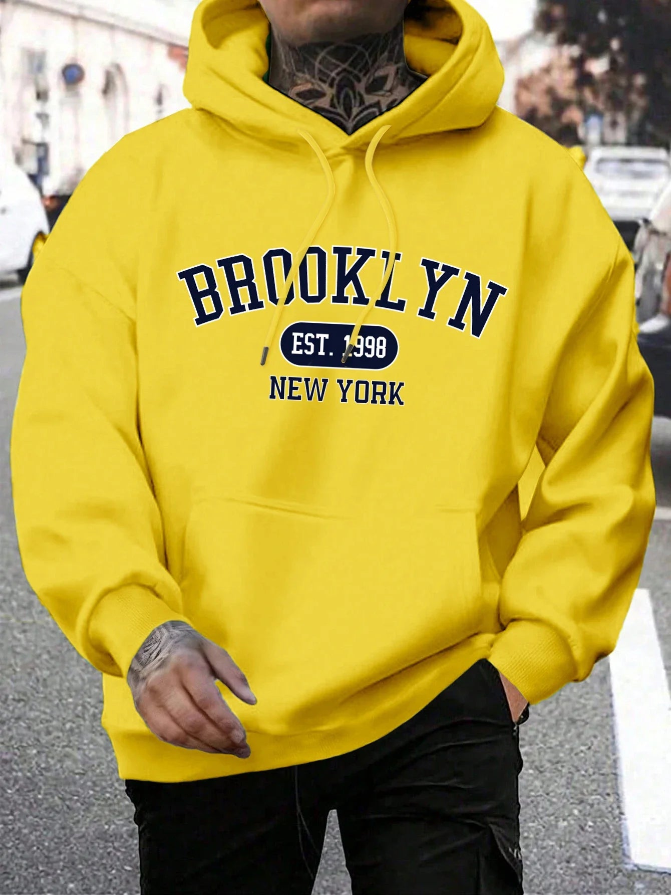 Brooklyn est 1998 New York Printing men hoodies Harajuku crewneck hoodie fashion oversize hoody autumn comfortable tracksuit