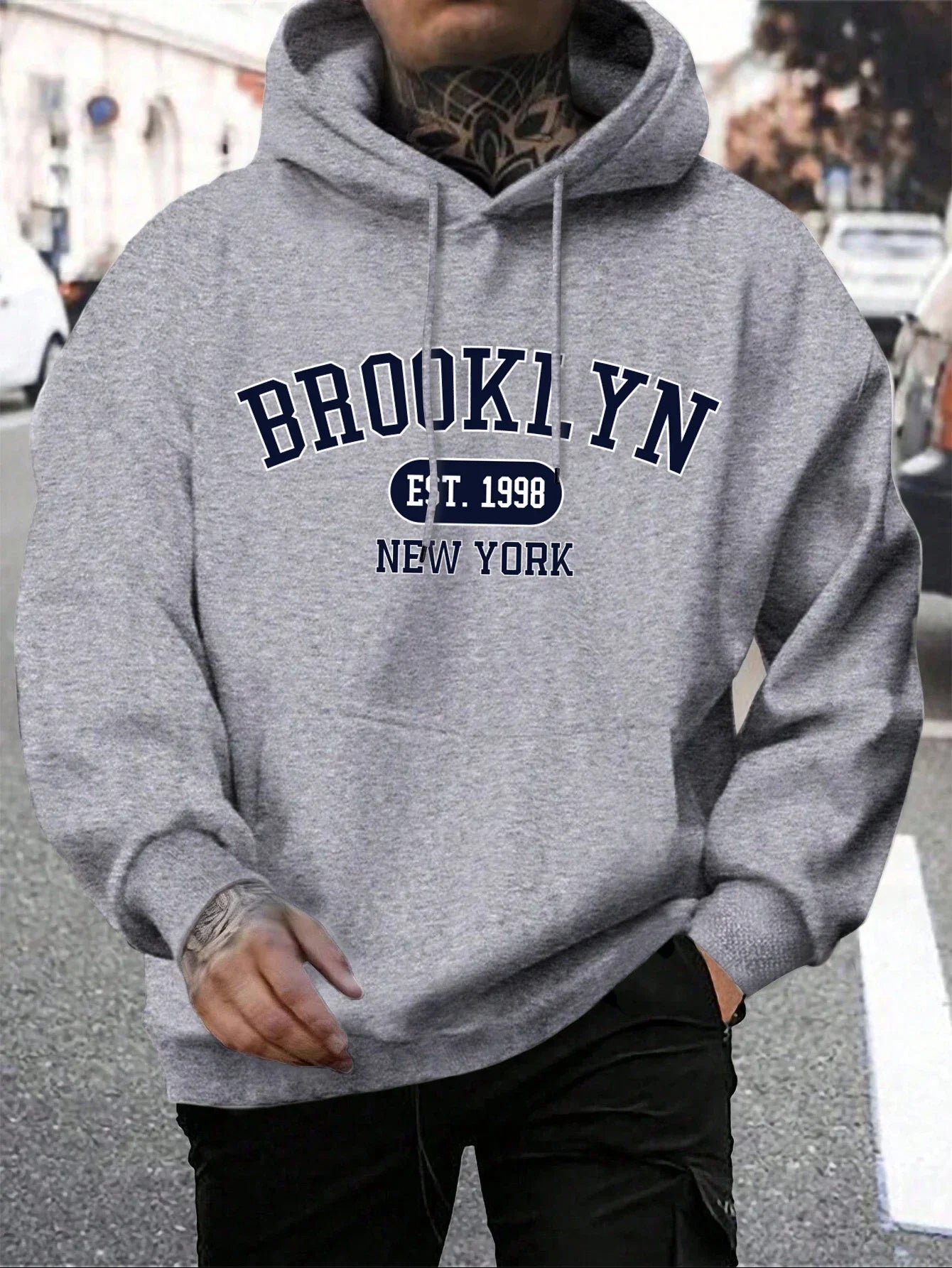 Brooklyn est 1998 New York Printing men hoodies Harajuku crewneck hoodie fashion oversize hoody autumn comfortable tracksuit