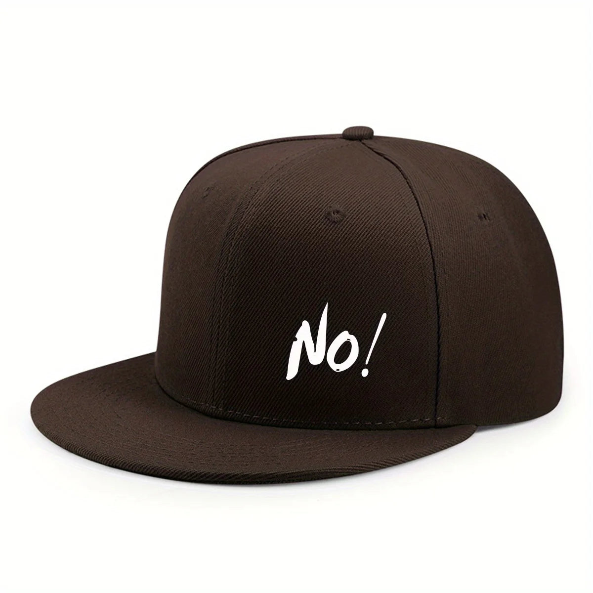 Printing Logo NO! Outdoor Fun Ctional Casual Flat Brimmed Baseball Hat Out Of The Street Trendy Urban Style Men's And Women Cap