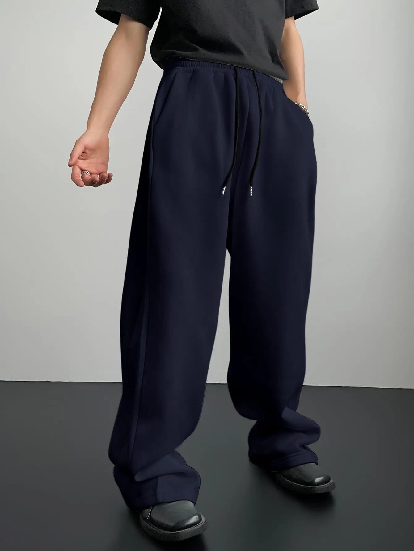 New Y2K Style Baggy Joggers for Men Hip Hop Cargo Pants Oversized Street Fashion Trousers Casual Loose Fit Pants