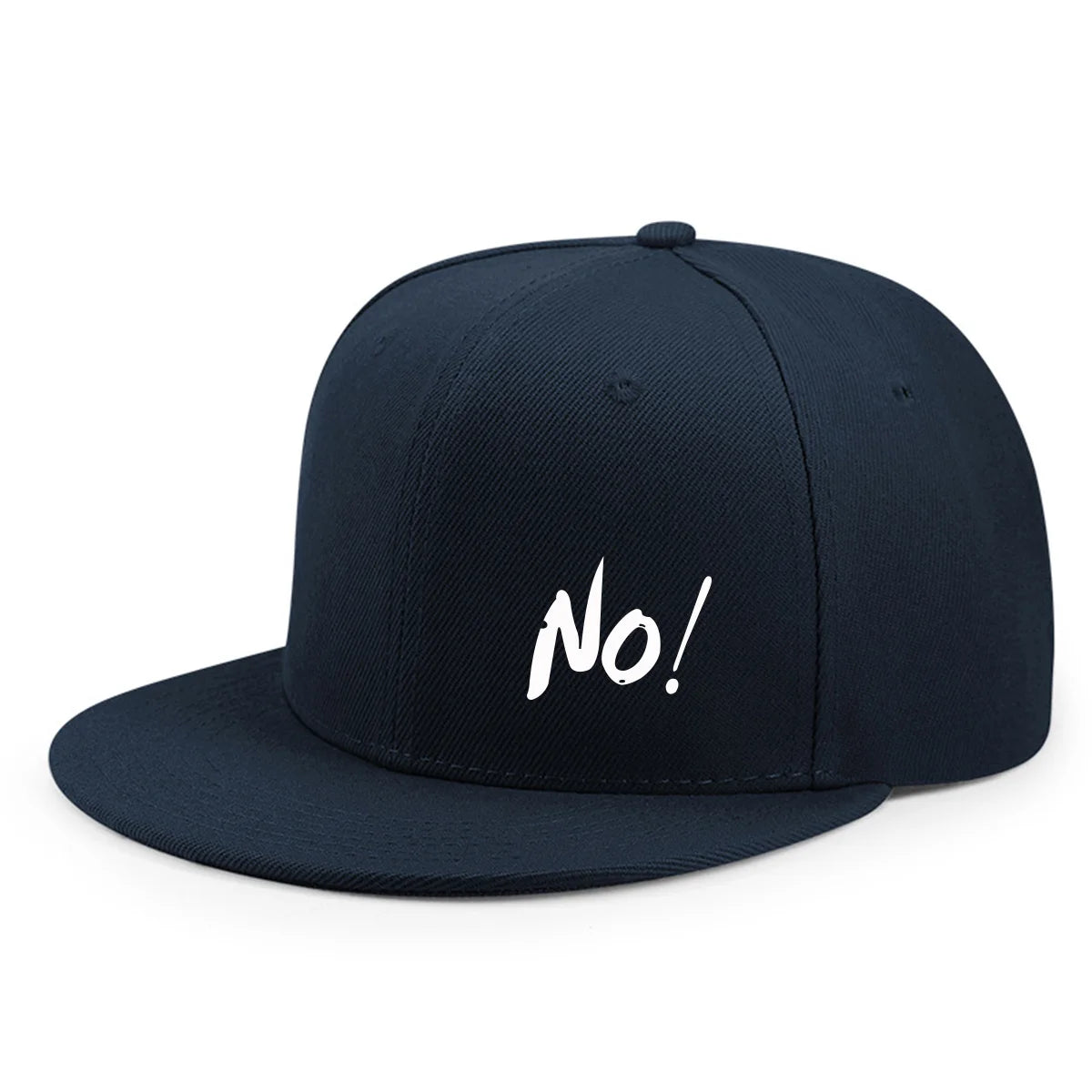 Printing Logo NO! Outdoor Fun Ctional Casual Flat Brimmed Baseball Hat Out Of The Street Trendy Urban Style Men's And Women Cap