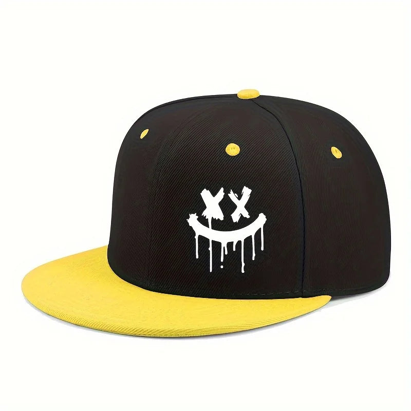 Halloween Themed Outdoor Event Truck Driver Hat Flat Adjustable Brimmed Baseball Caps Unisex Hip-Hop Hats Fashionable Headwear