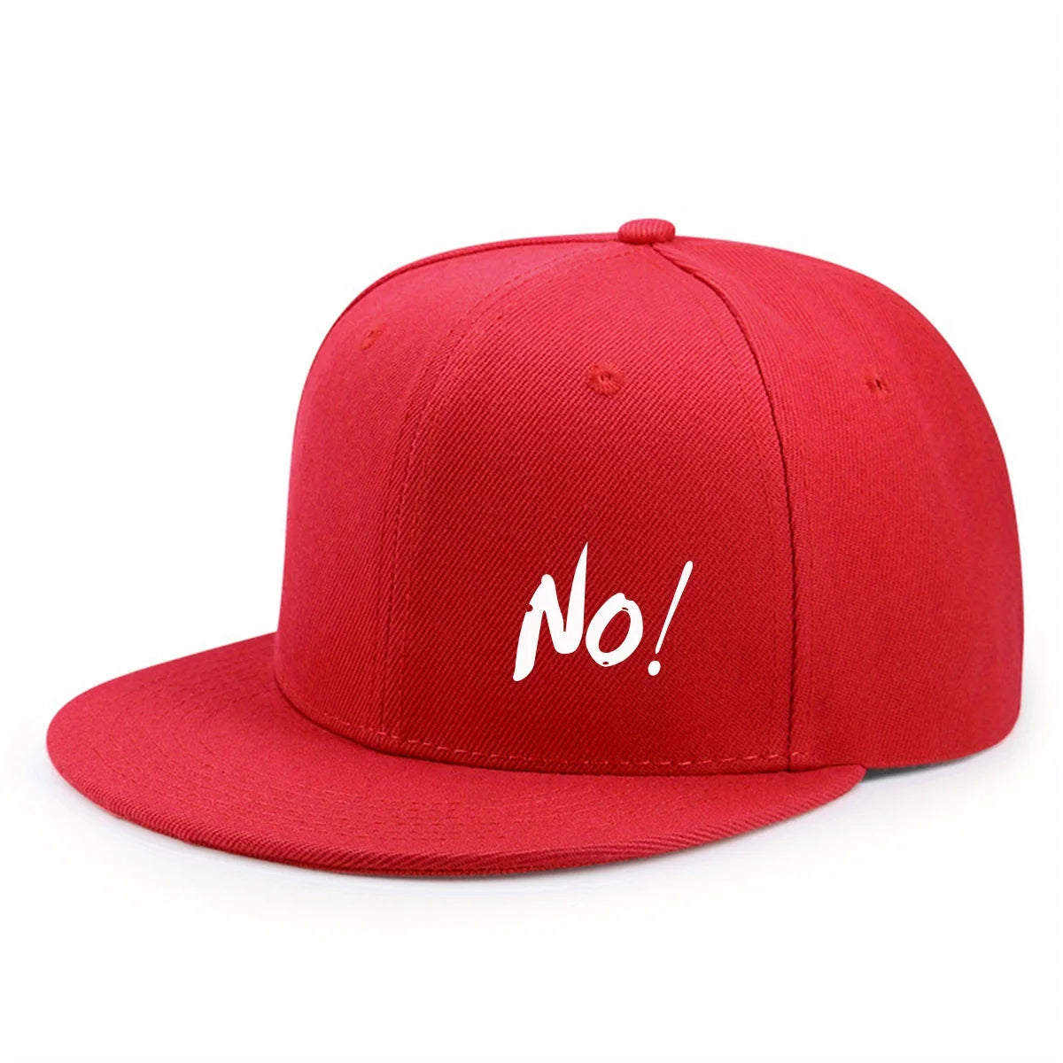 Printing Logo NO! Outdoor Fun Ctional Casual Flat Brimmed Baseball Hat Out Of The Street Trendy Urban Style Men's And Women Cap