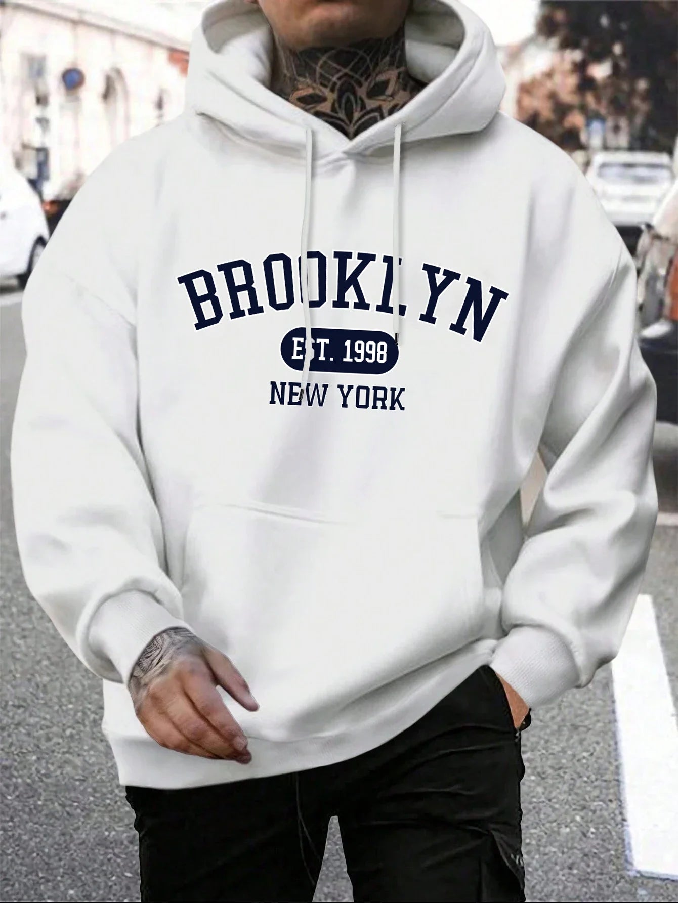 Brooklyn est 1998 New York Printing men hoodies Harajuku crewneck hoodie fashion oversize hoody autumn comfortable tracksuit